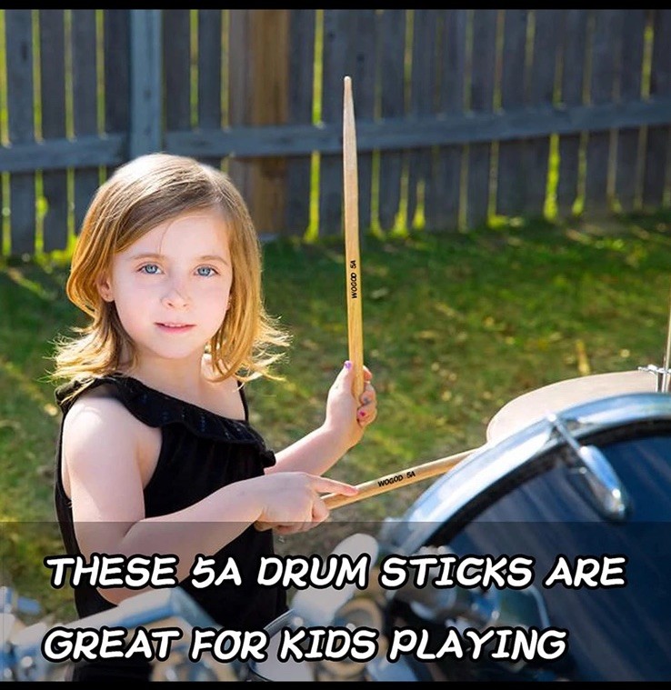 5A Drum Sticks Maple Drumsticks (Two Pair)