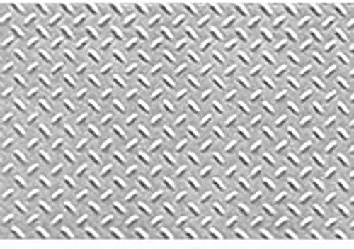 JTP Diamond Plate Pattern - O Scale - Model Scratch Building Plastic Sheet