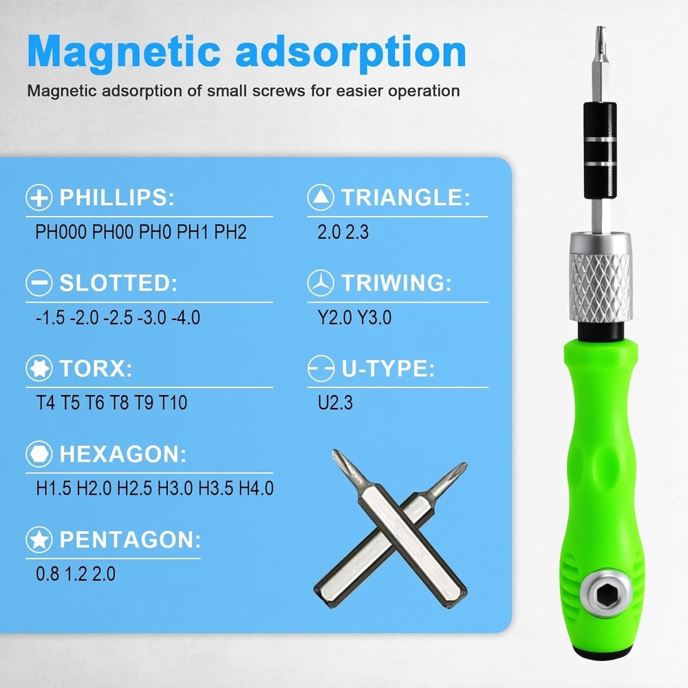 32 in 1 Small Precision Screwdriver Set, Tiny Magnetic Screwdriver Sets