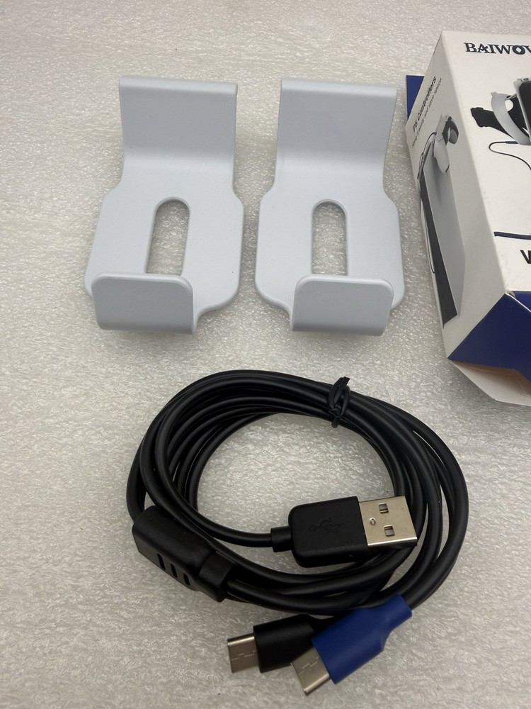 VR Controller Storage Stand Hooks w/Charging Cable For PSVR2,Charging Hangers