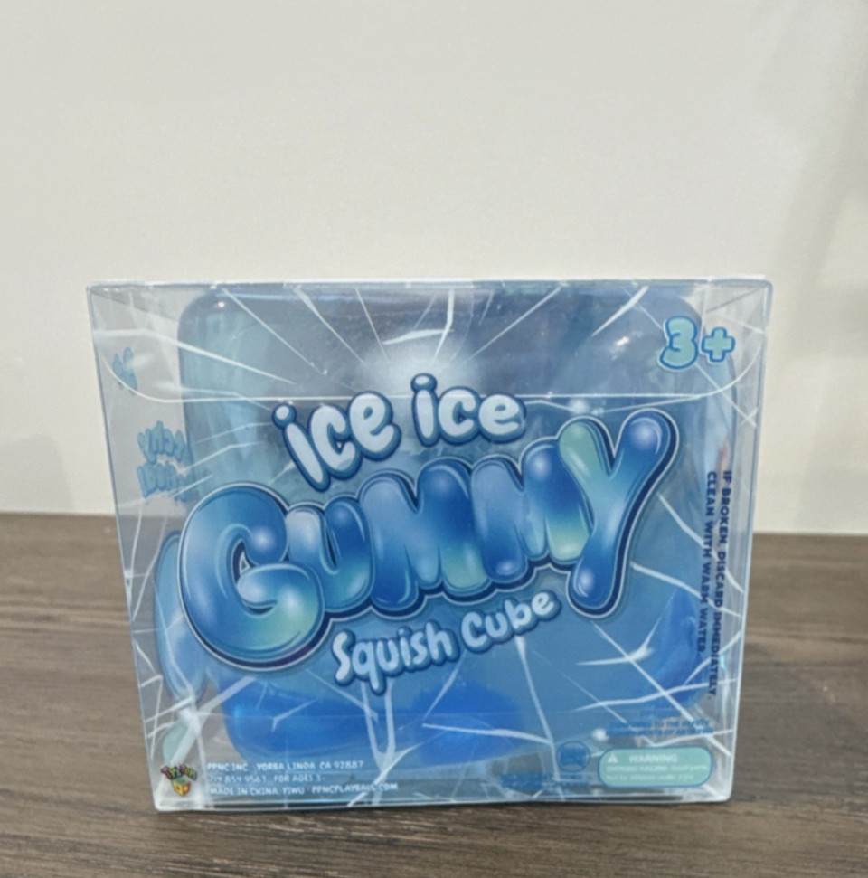 ICE ICE Gummy Squish Cube Squeezable Stress Reliever Sensory Squishy