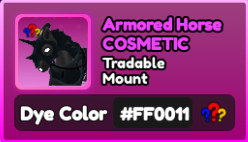 World Zero WZ - COSMETICS - #FF0011 (FOOL) - MOUNT