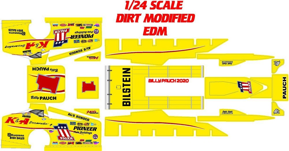 EDM MUDBOSS DIRT MODIFIED 1X24 SCALE Billy Pauch 2020 THEME WRAP