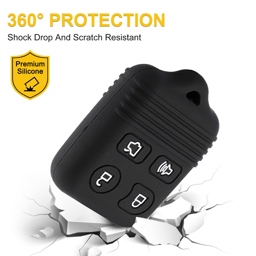 2 Pack Keyless Entry Remote Control Key Fob Transmitter Alarm 4Button For Ford