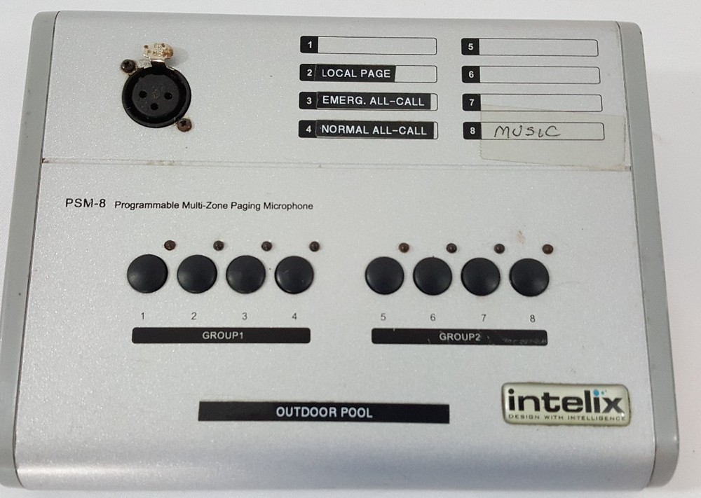 Intelix PSM-8 Programmable Multi-Zone Paging Microphone