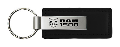 Dodge RAM 1500 Black Leather Key Chain