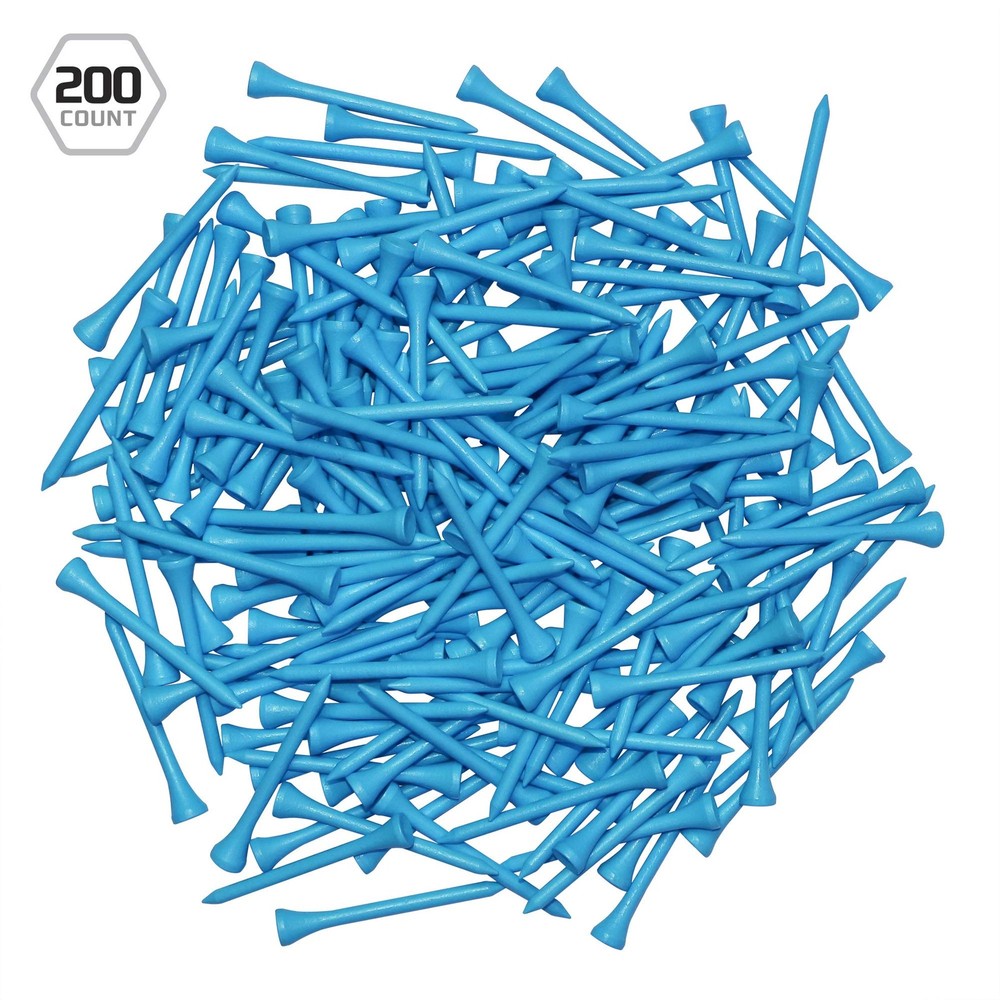 Wood Golf Tees - Light Blue