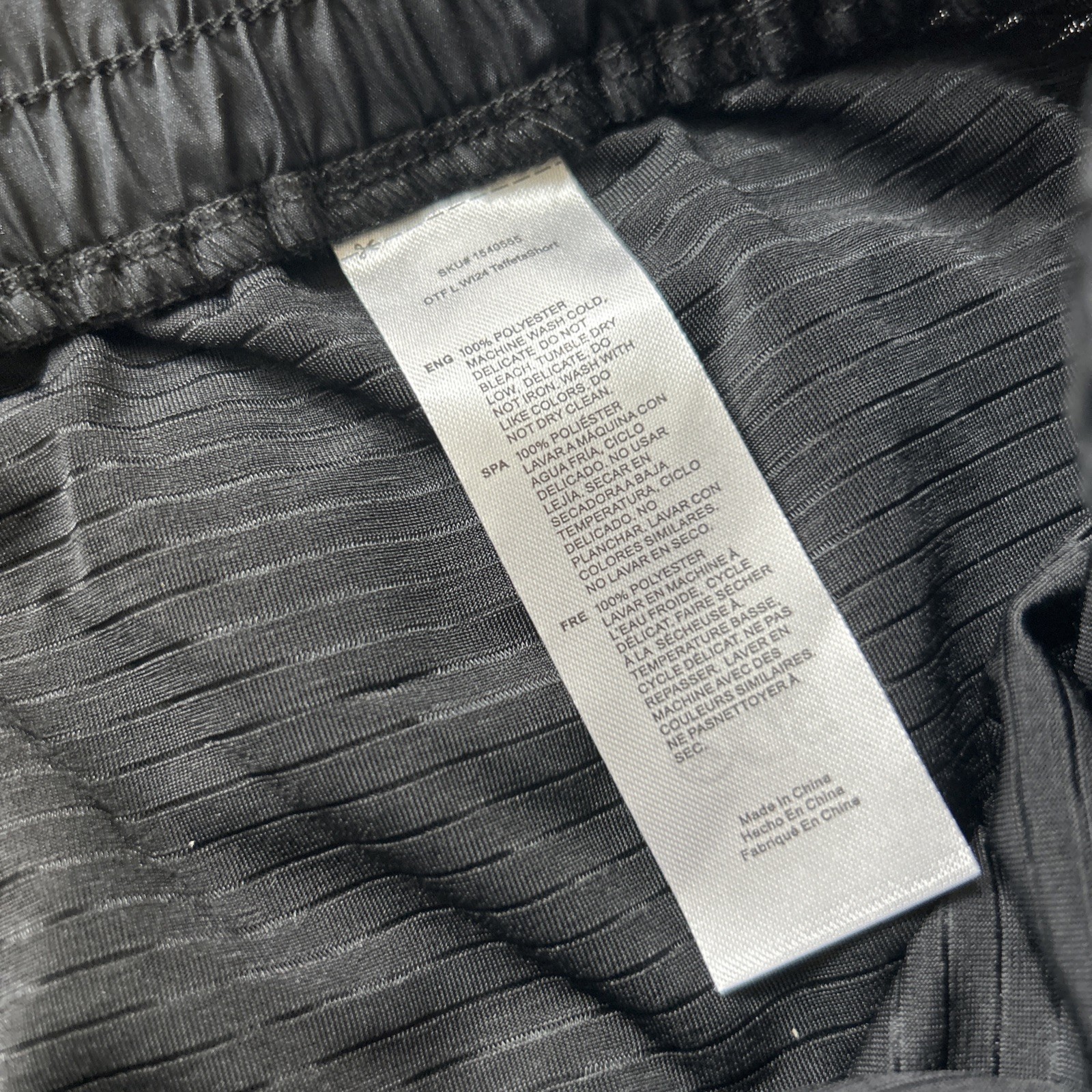 Orangetheory Fitness OTF Taffeta Lined Shorts Womens Small Black Workout Running