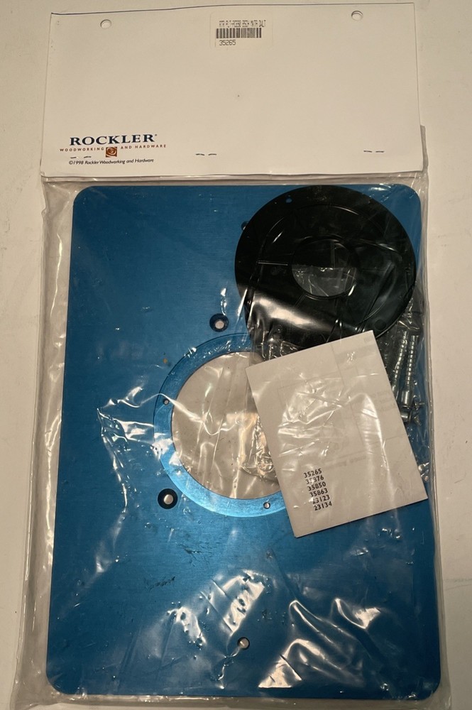 Rockler Woodworking Router Table Plate
