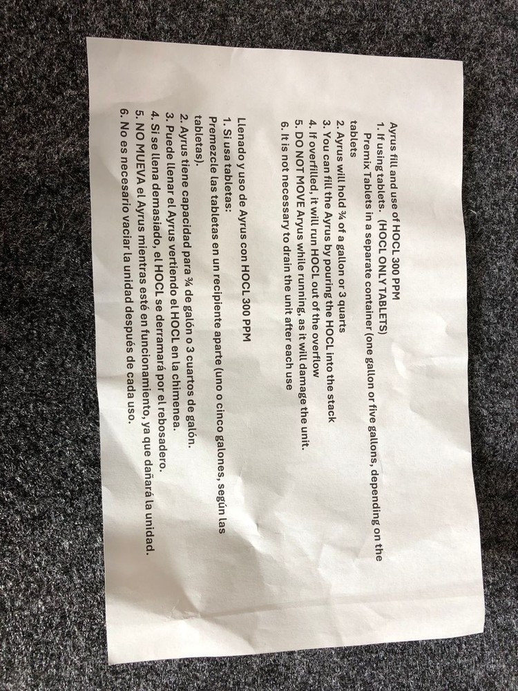 GEIA Solutions Ayrus Dry Misting System