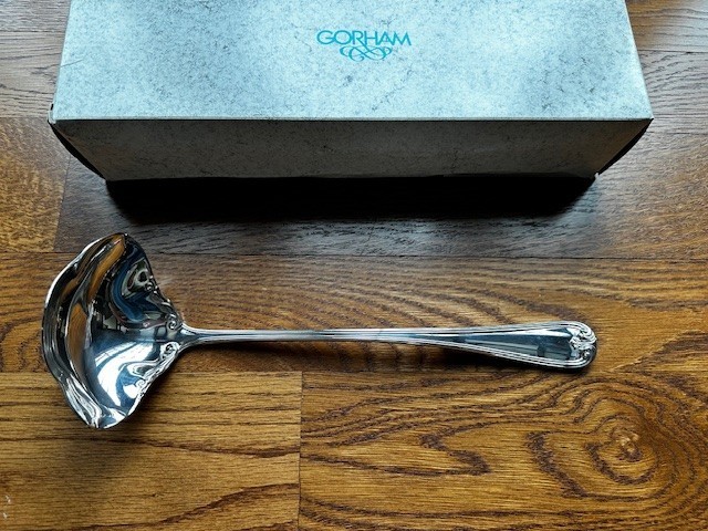 Vintage Gorham Heritage 13" Silverplate Ladle YH-501 Made in Italy MINT Cond.