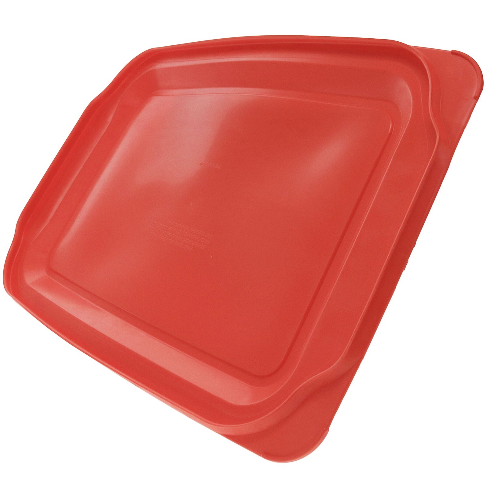 Pyrex 234-PC 4Qt Plastic Rectangular Red Replacement Lid Cover for Glass Dish