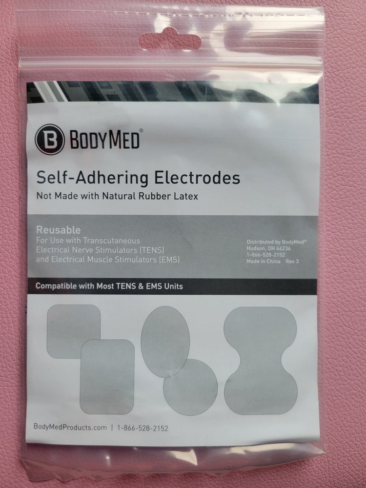 SELF-ADHERING ELECTRODES 2”x2” REUSABLE FOR TENS UNIT (4 Electrodes Per Pack)