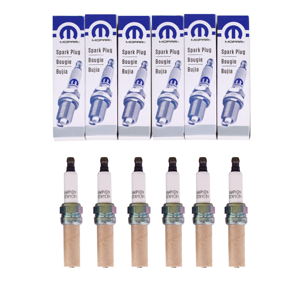 6 Pack Mopar Ignition Coils & Spark Plugs For Chrysler Jeep Dodge Ram 3.6L UF648