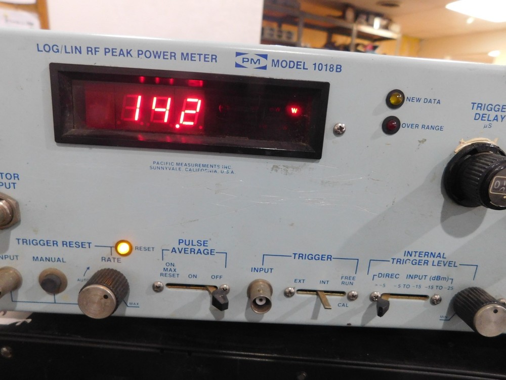 Pacific Measurements Model: 1018B RF Peak Power Meter. Code: 19A, Option: 02