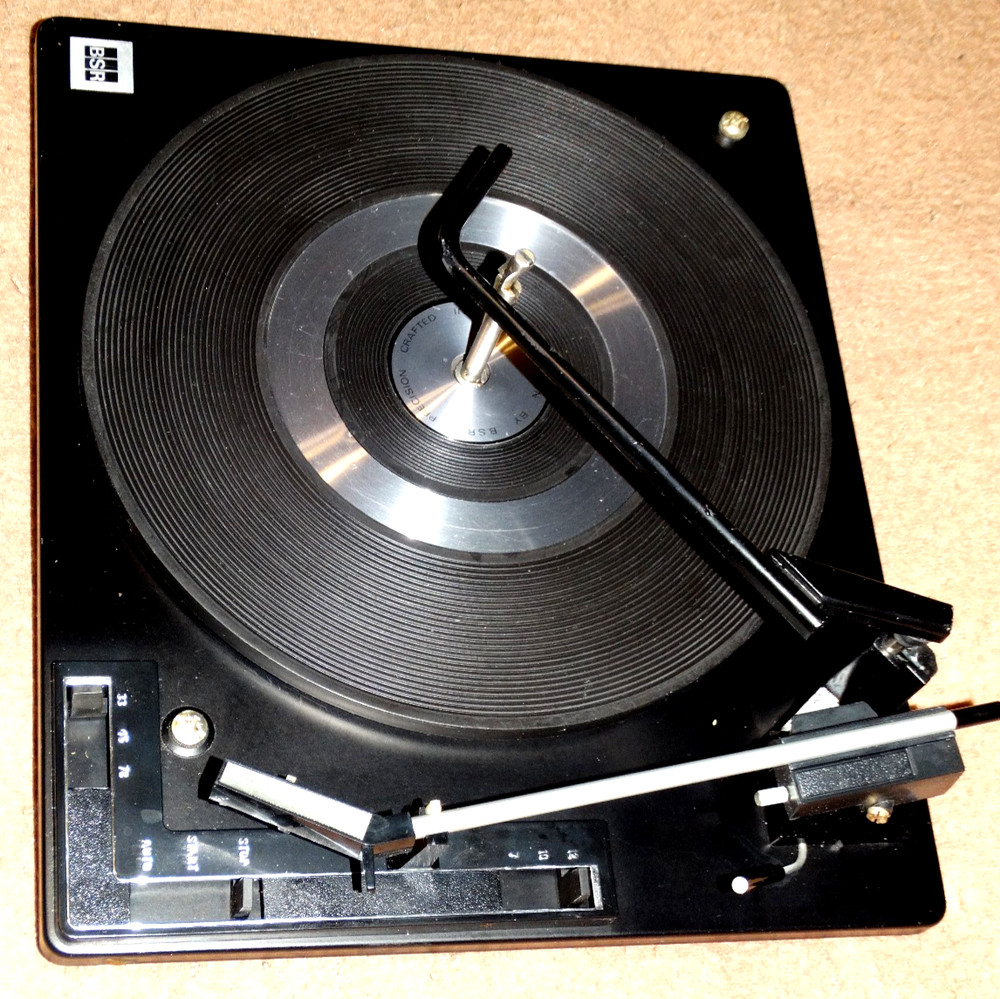 BSR 3 Speed Fully Automatic Multi-Play Record Changer Chassis Works Gr8 Read des