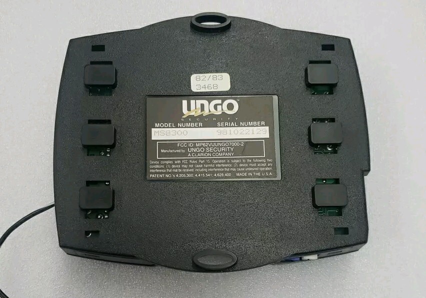 Ungo Security System MS8300 Replacement Brain Module FCC ID: MP62VUUNGO7000-2