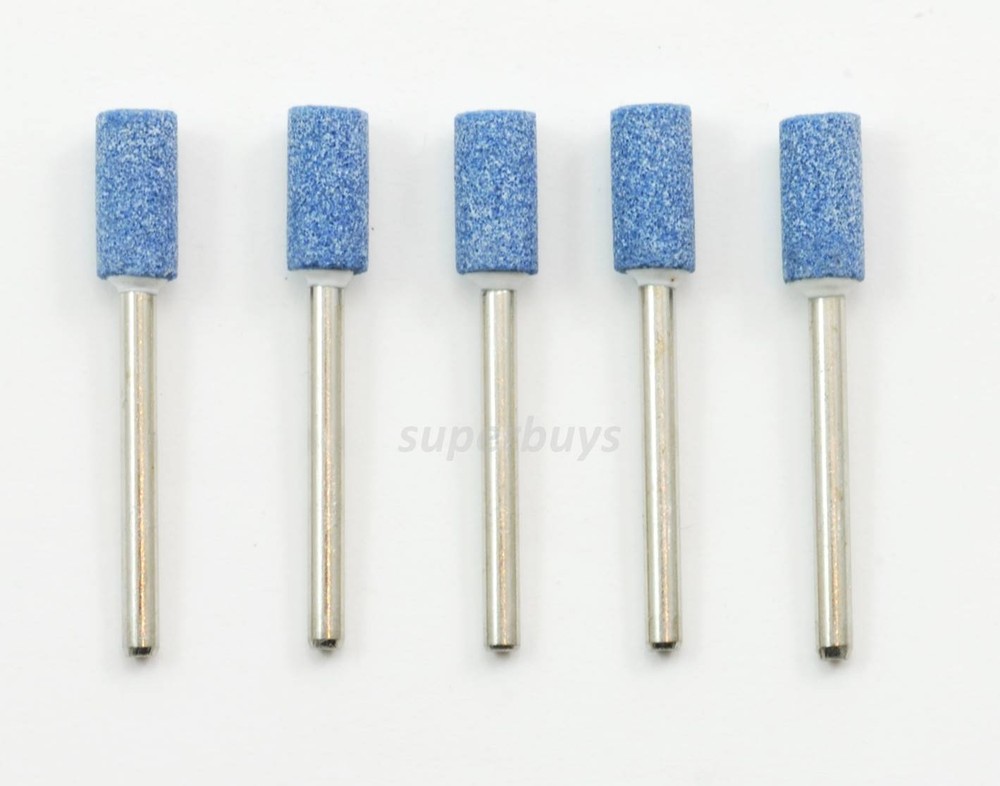 5pc 6mm Ceramic Stone Sharpen Sharpening Grinding Die Grinder Drill Bit Tool