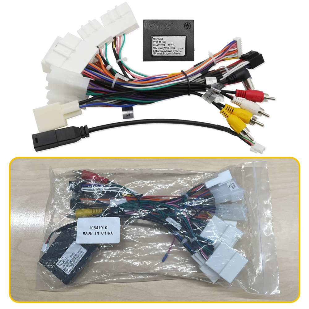 For Toyota Car Stereo Radio Power Harness Cable Wire Adapter Support JBL AMP