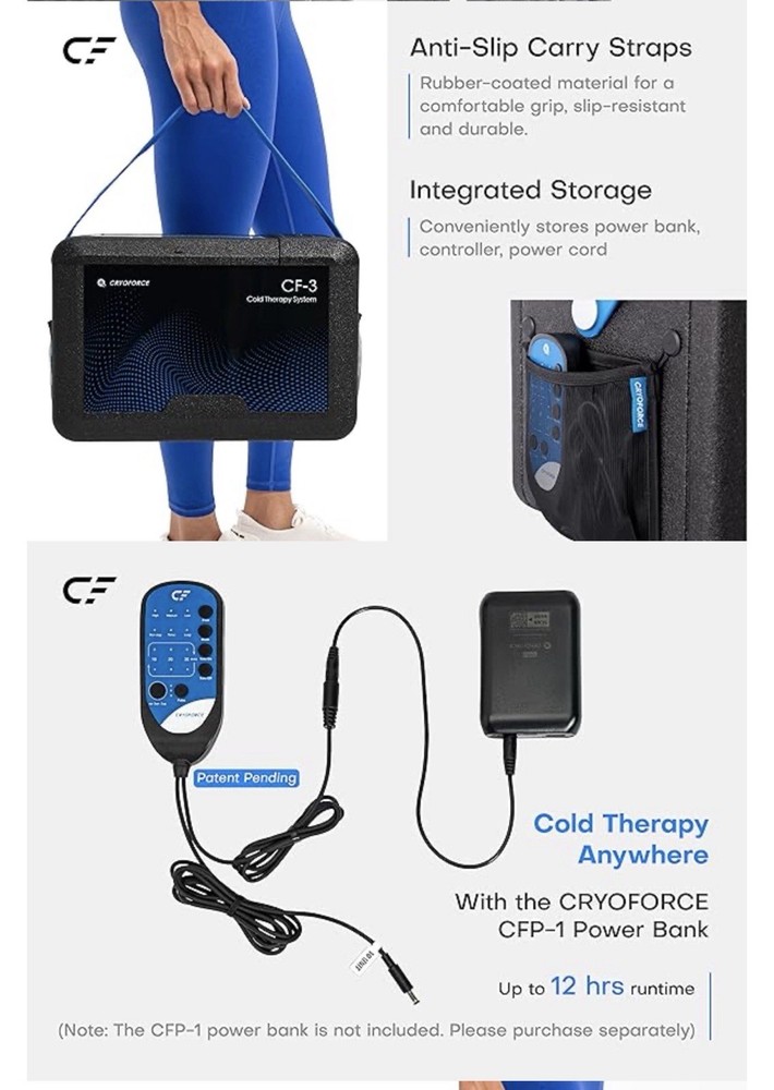 New CF-3 Cold Therapy Machine Knee & Shoulder Large 16.8 QT Programmable