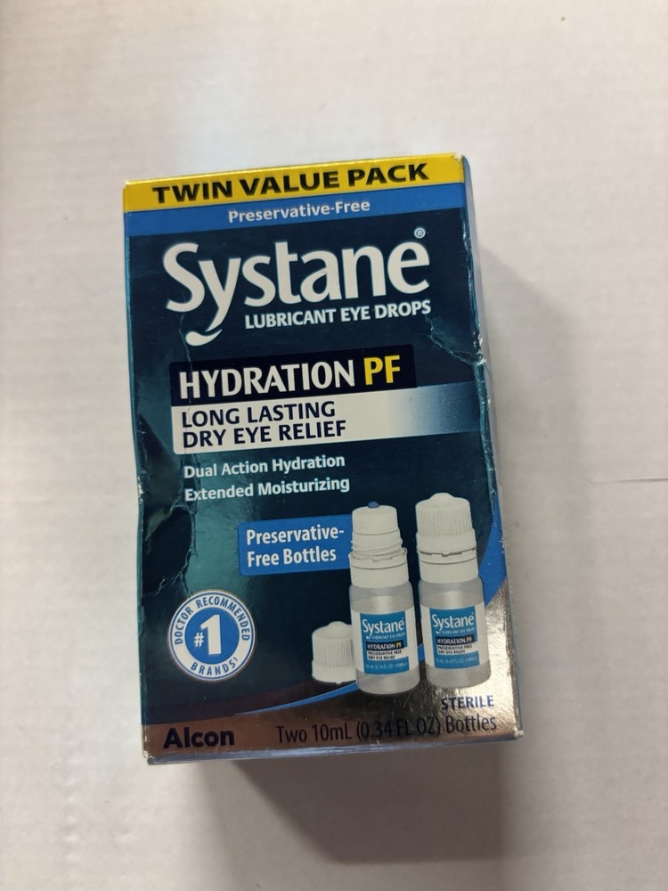 Systane Hydration PF Eye Drops Twin Value Pack Exp 10/31/26