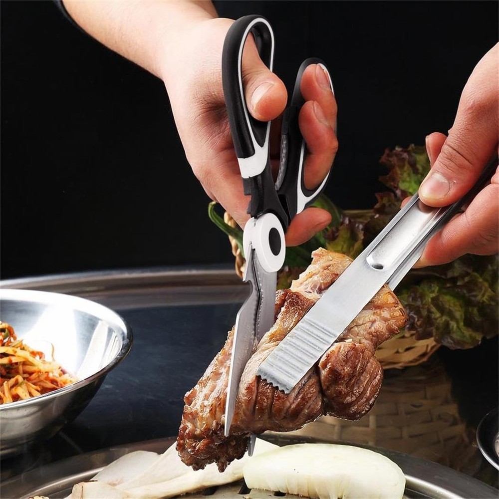2× Kitchen Scissors Heavy Duty Premium Sharp Kitchen Shears Food, Fish, Bones US