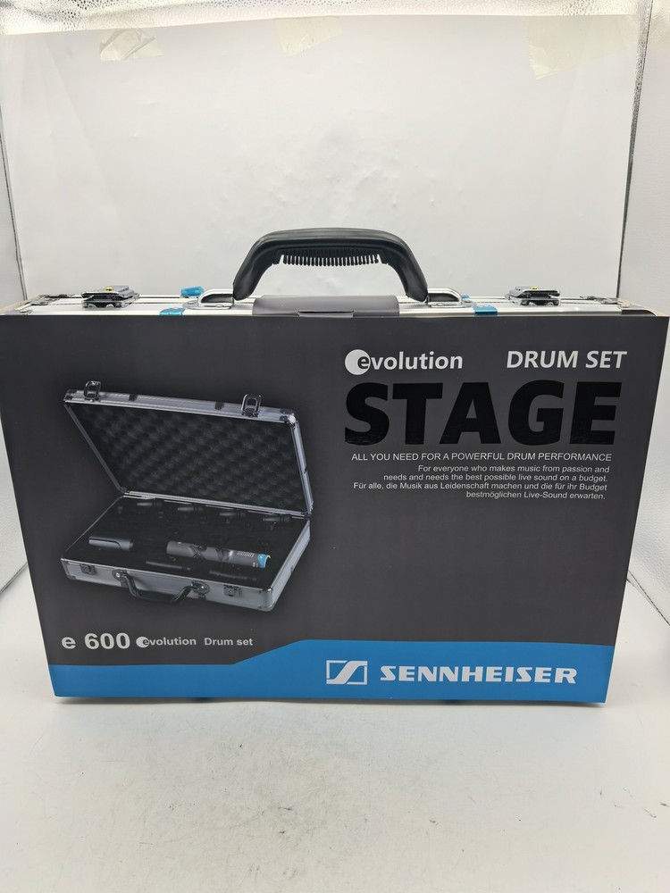 New Drum Kit 600 e600 Sennheiser Drum Mic Package with Case e602 e604 e614