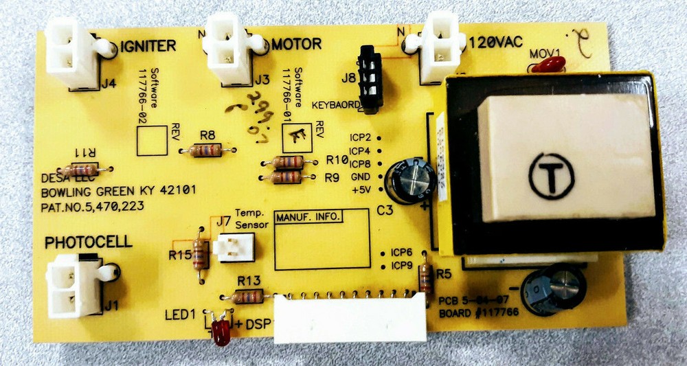 117766-01 Ready Heater Master Microprocessor Board Fits TA Series Heaters