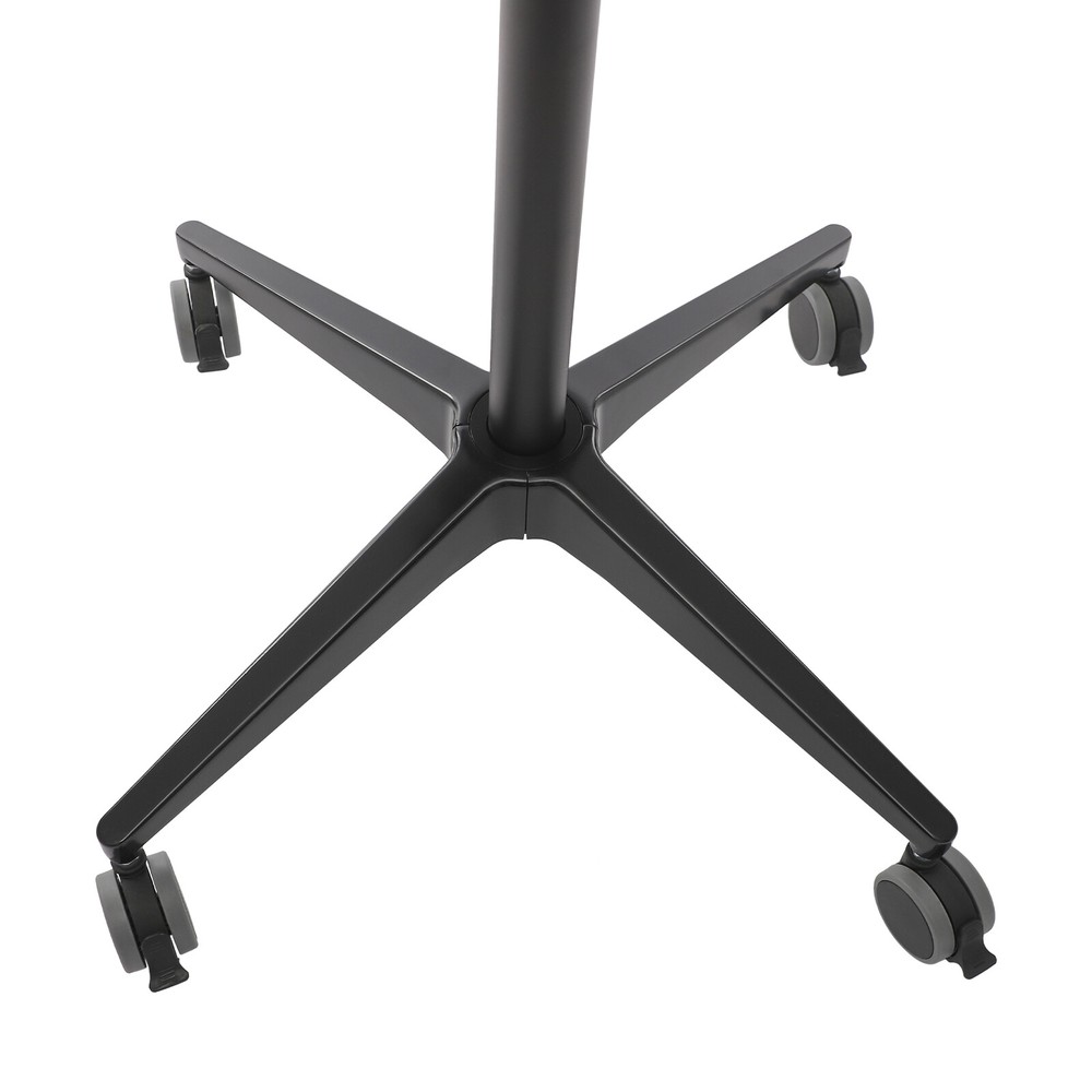 Portable Rolling Laptop Floor Standing Table Mobile Workstation Adjustable Hight