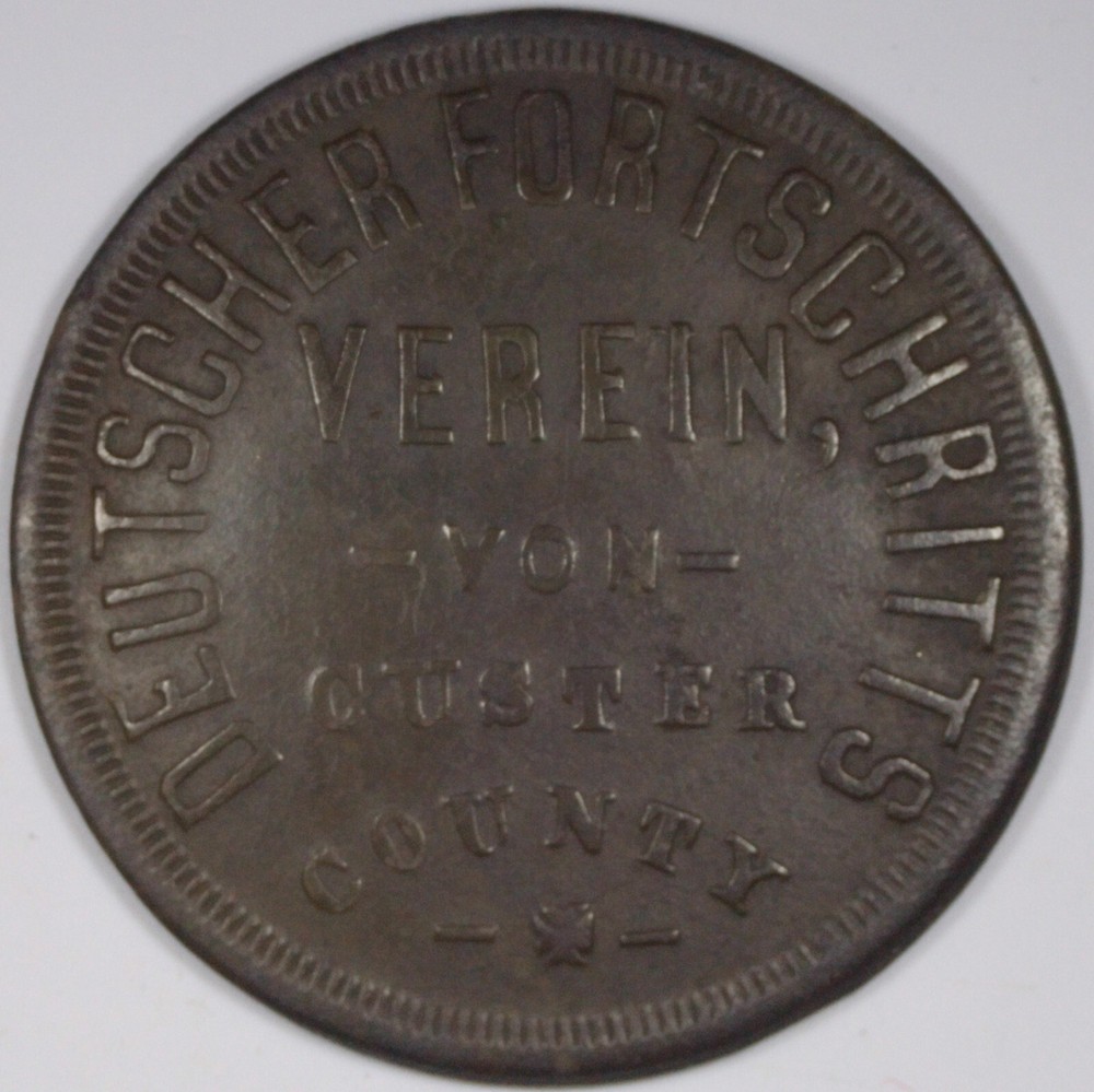 1860's German Progress Party - Membership Token - R8