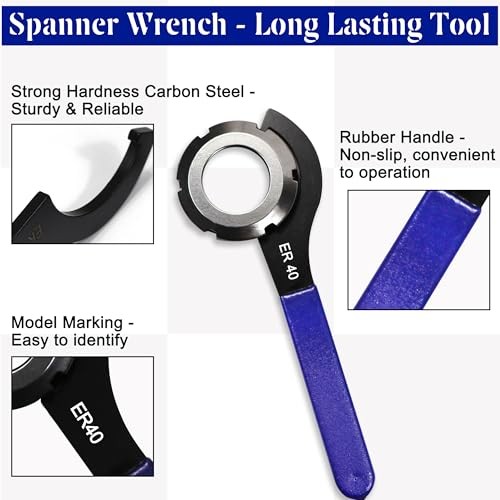 4Pcs Universal Coilover Spanner Wrench Set, Shock Wrench Adjustable 4 pcs Blue