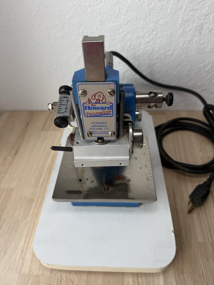 Howard Personalizer Hot Foil Imprinting Machine No Attachments. Machine Only