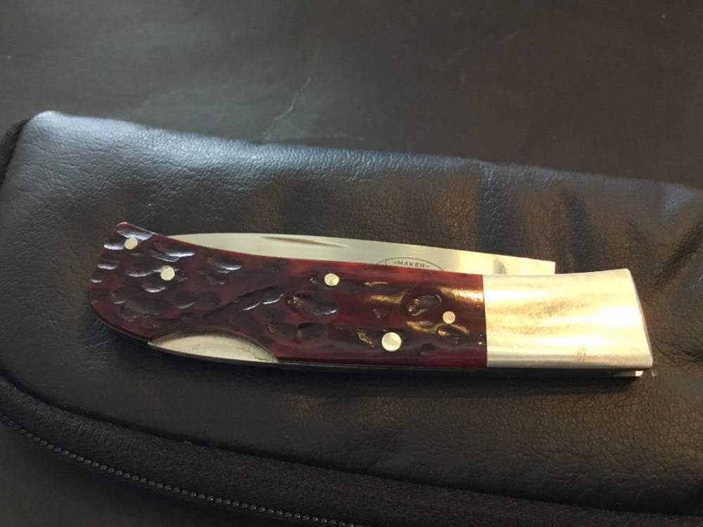 Custom Frank Centofante Bone #060 Lockback like Slipjoint Folder Folding Knife
