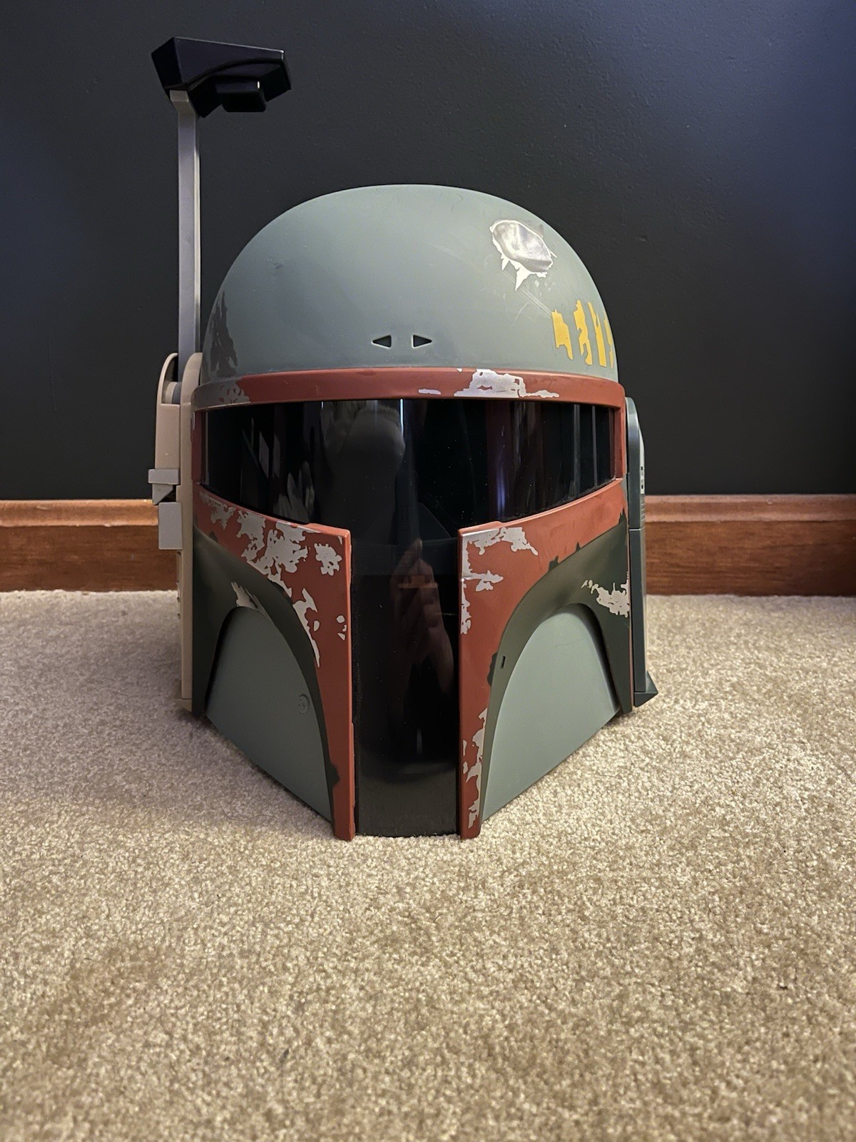 2009 Hasbro Star Wars BOBA FETT Talking Helmet Mandalorian COMPLETE TESTED WORKS