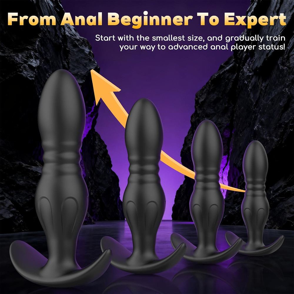 4PCS Butt Plug Set-Beginner'S First Silicone Anal Plugs for Progressive Adaptati