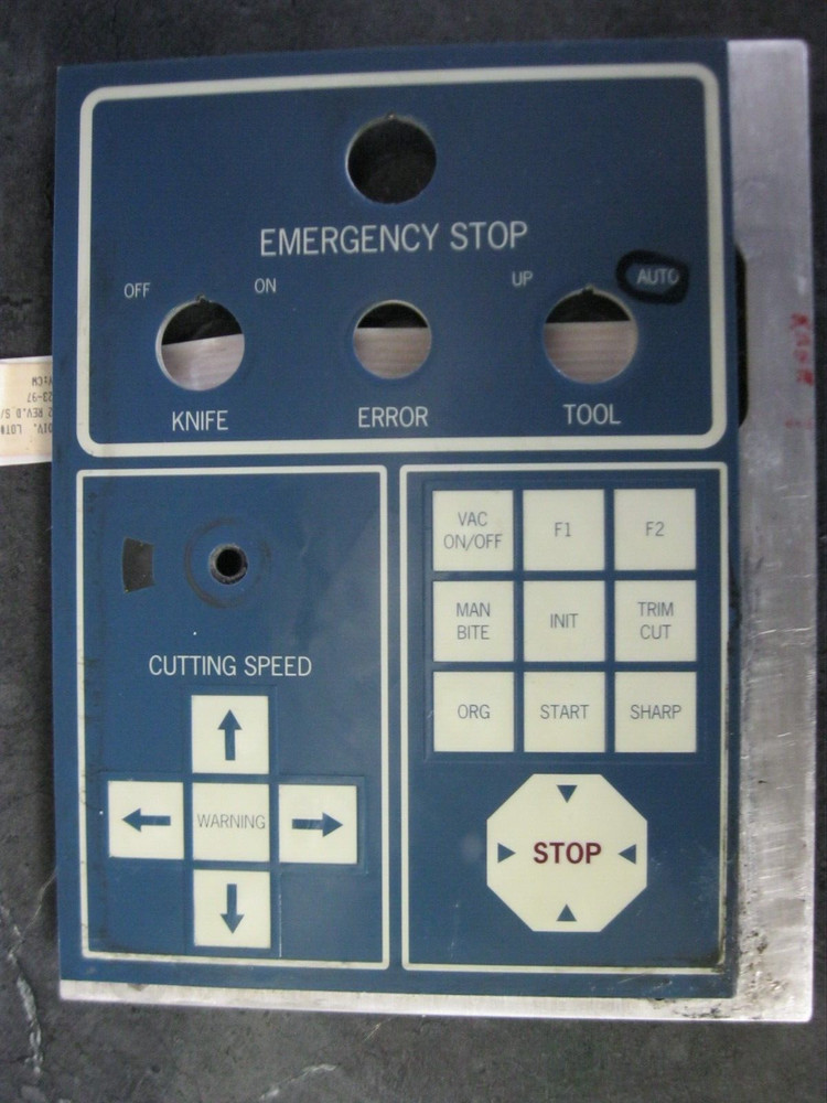 Gerber CNC Cutter Operator Control Panel Interface 051471000 051430001