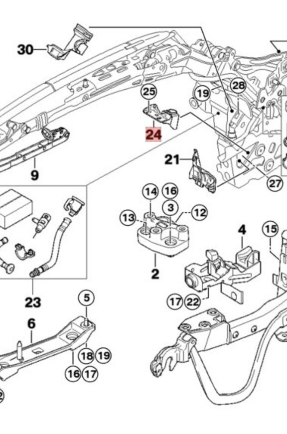 BMW 2007-2020 - Base Plate Right side