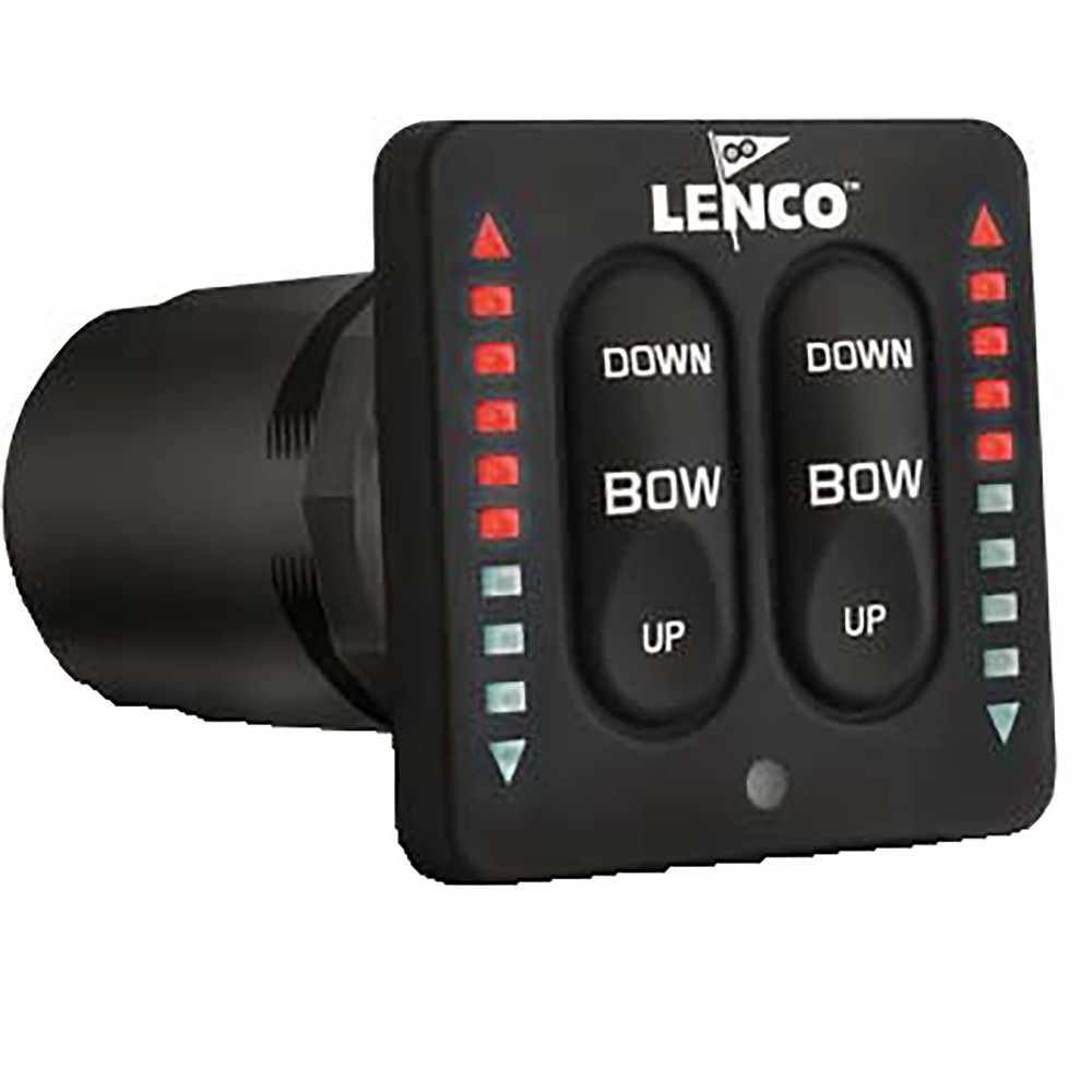 Lenco 15170-001 Electric Trim Tab Switch Kit for Single Actuator LED Indicator
