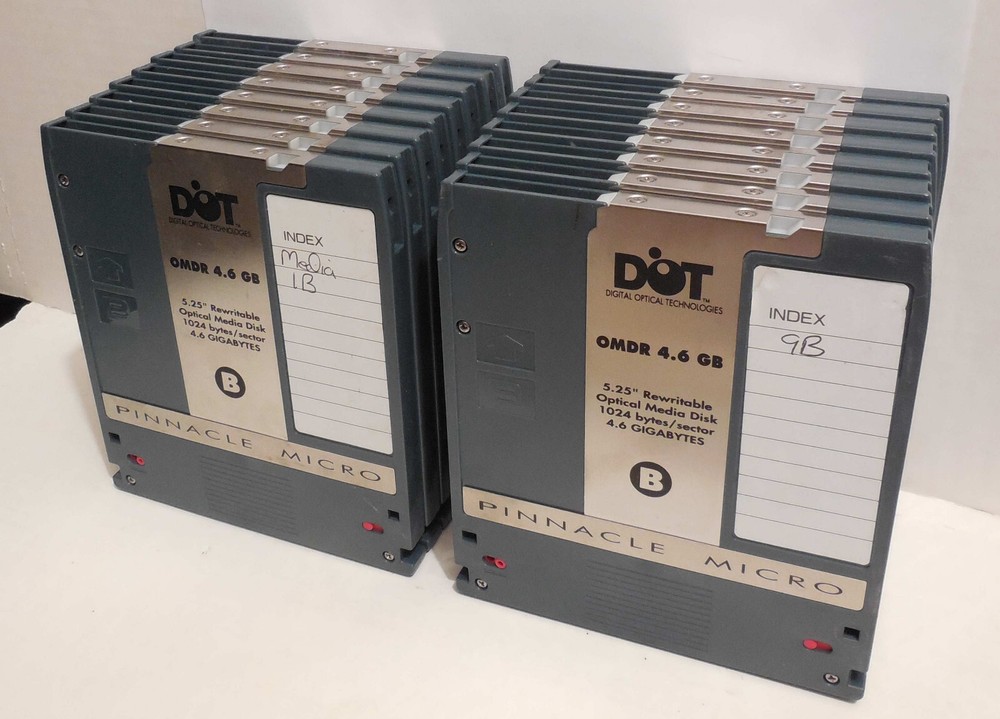 DOT Pinnacle Micro APEX MO Media 4.6GB 1024byte/sector Rewritable