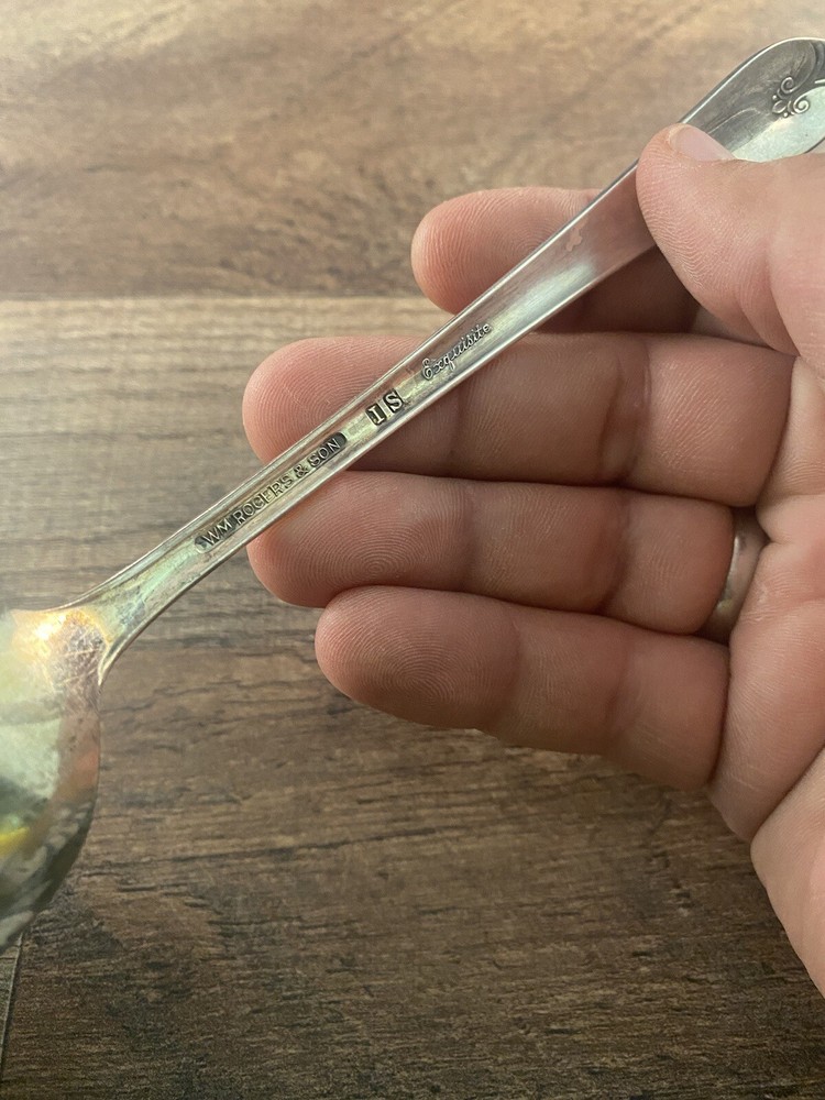 Tablespoon Wm Rogers & Son Exquisite Pattern Silverplated Silverplate