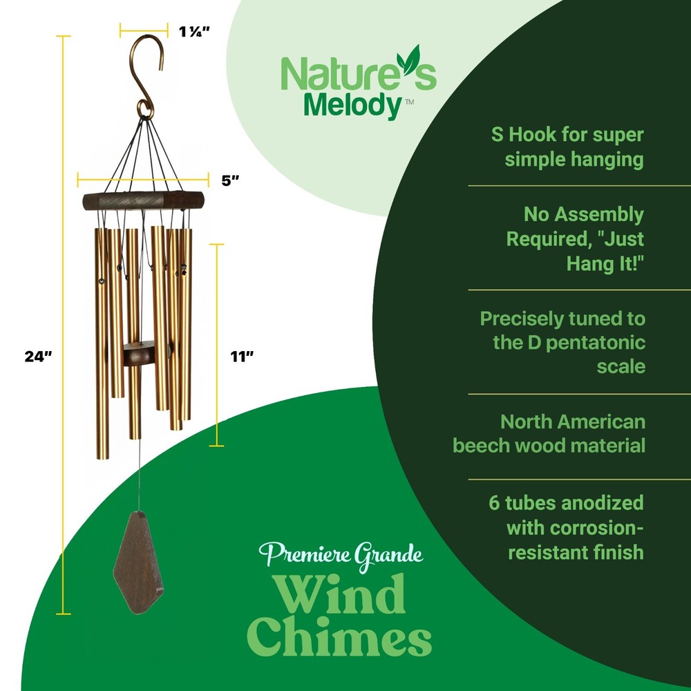 Nature's Melody Premiere Grande Wind Chimes