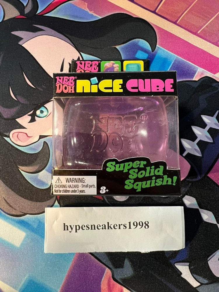 NeeDoh Nice Cube Super Solid Squish Purple (BRAND NEW)