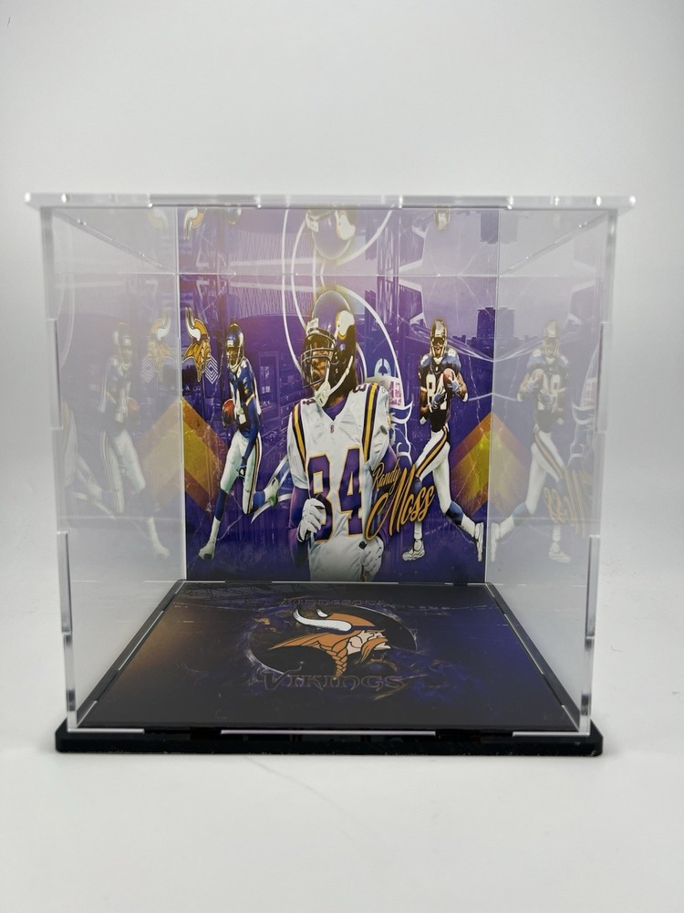 Randy Moss Custom Mini Helmet Display or Card Display - Vikings