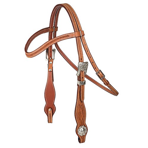 Tabelo Dropped Brow Headstall Chestnut