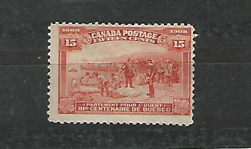 Canada, Postage Stamp, #102 Mint Heavy Hinged, 1908, JFZ