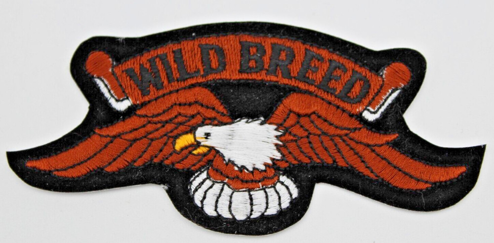 EAGLE WILD BREED Embroidered BIKER VEST PATCH NEW SEW ON PATCH