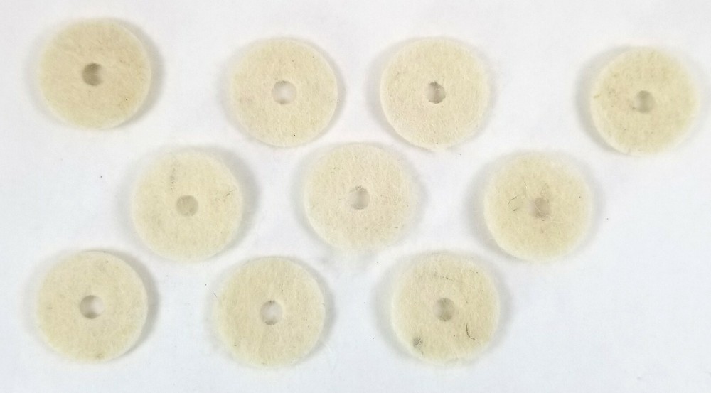 Thin Cream Instrument Strap Button Felt Washers Guitar