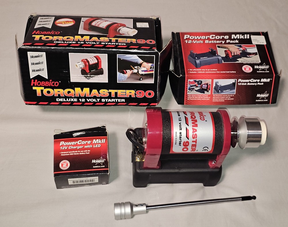 Hobbico TorqMaster 90 with PowerCore MkII + Charger Bundle + Starter Probe Tool