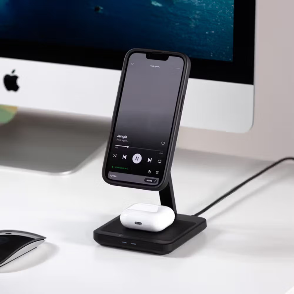Quad Lock Dual Desktop Wireless Charger
