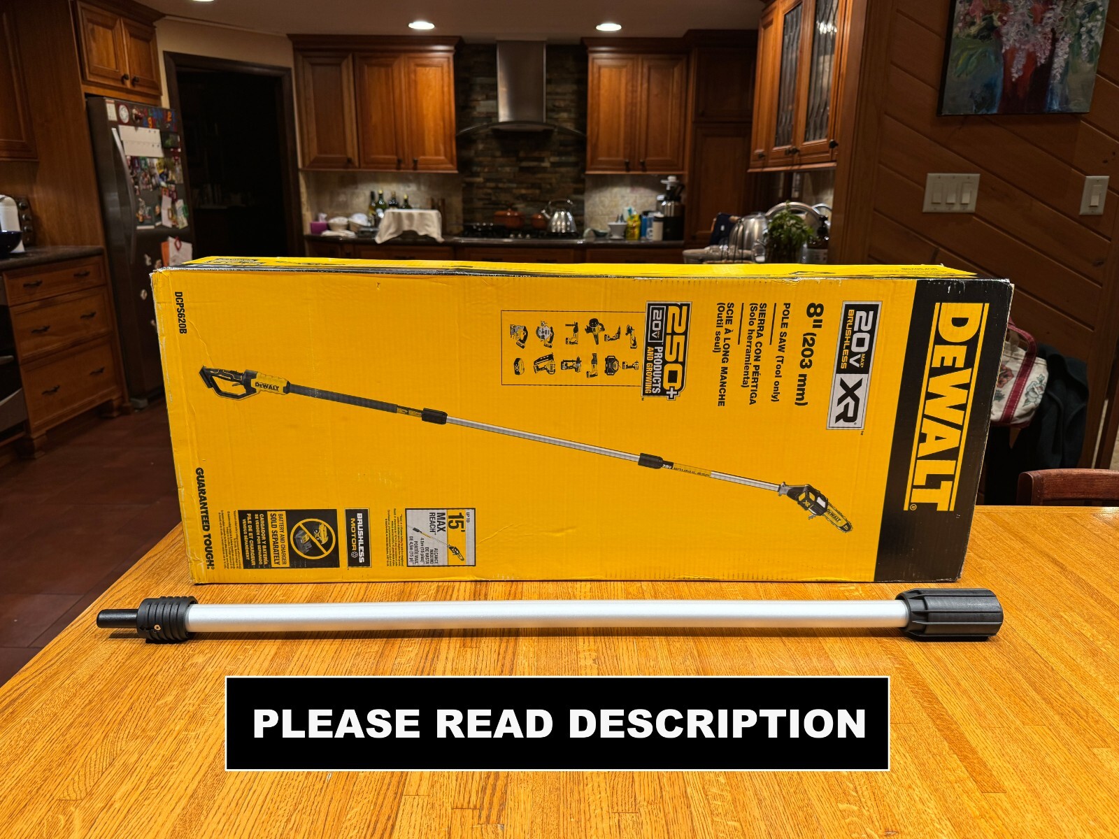 Dewalt DCPS620 Pole Saw **stackable** NEW OEM MIDDLE EXTENSION SECTION ONLY